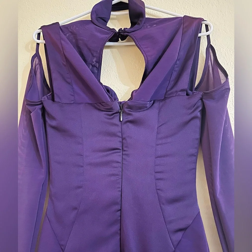 SOLD - HOUSE OF CB Talika Midi Dress in Grape size XS Plus cup D/E New WO Tags - Picture 5 of 8